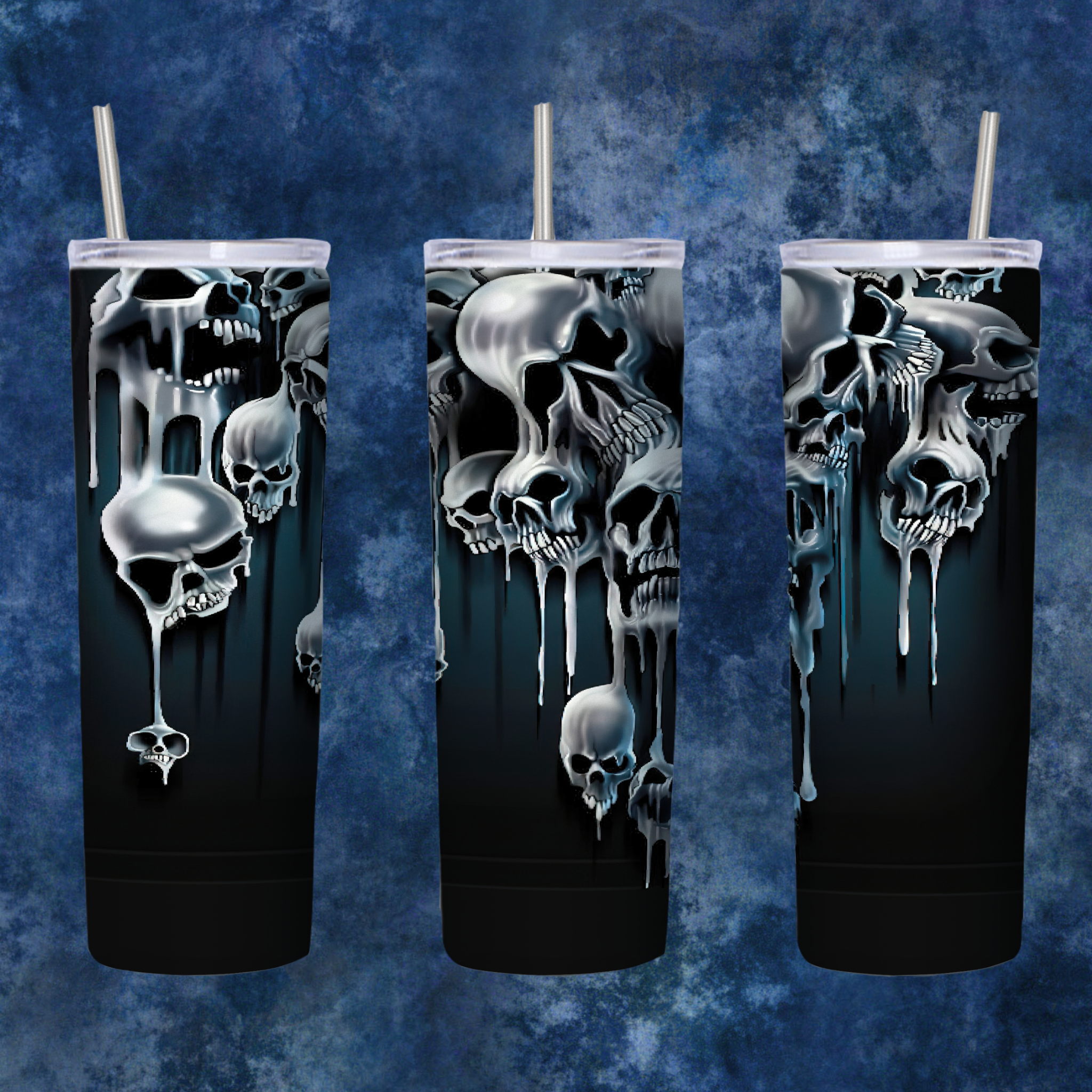 Men's Melting Skull Tumbler