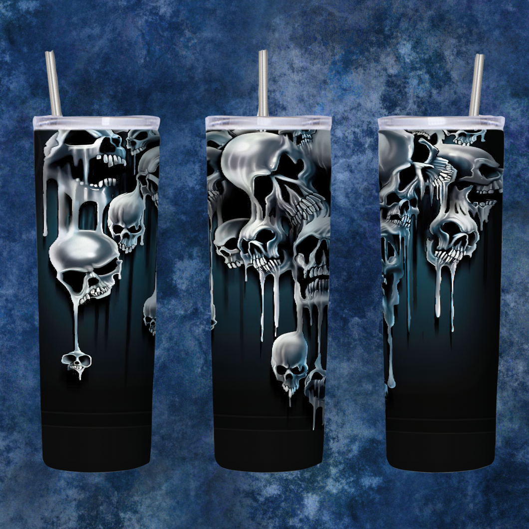 Melting Skull Tumbler